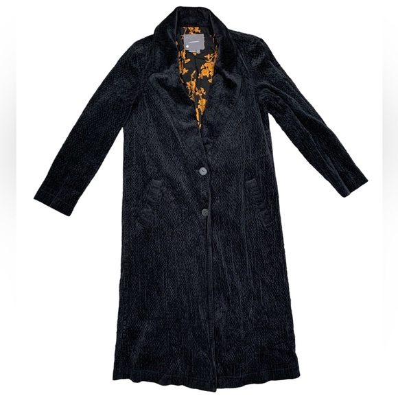 Anthropologie Navy Corduroy Coat - Picture 3 of 7